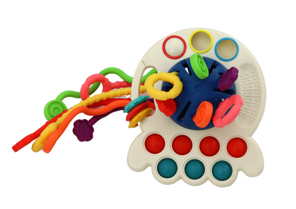 Colorful Octopus Teether Sensory Toy for Babies