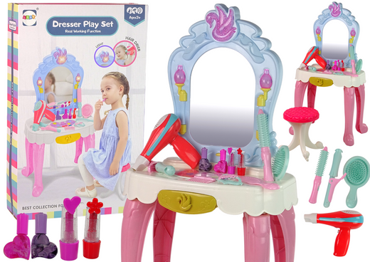 Fairytale dressing table with cosmetics for the little lady 24 pcs. Beauty Set