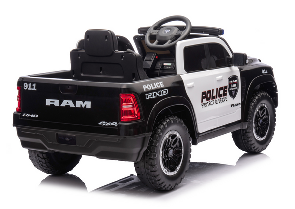 Battery Operated Car ZB618P Dodge Ram Police Black