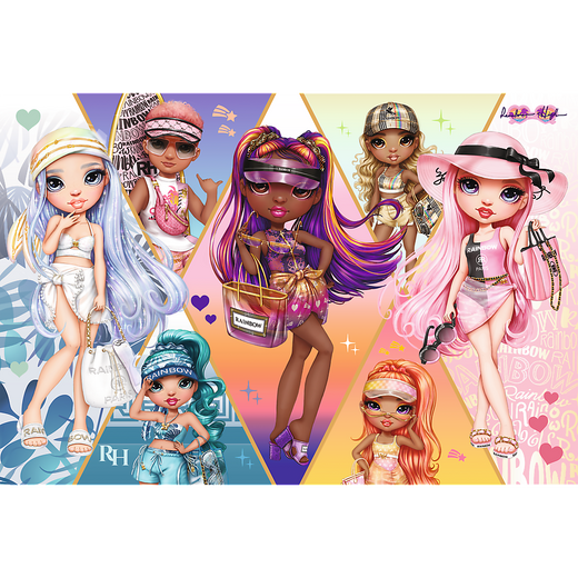 Puzzle - "160" - Glückliche Freunde / MGA Rainbow High Trefl 15415