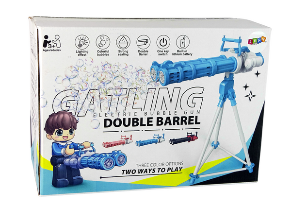 Pistol on a Tripod Pink Soap Bubbles