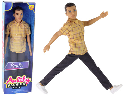 Children's Doll Boy Paulo Shirt Brown Hair