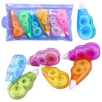 Correction Tape Set Colorful Package With Zipper 6pcs
