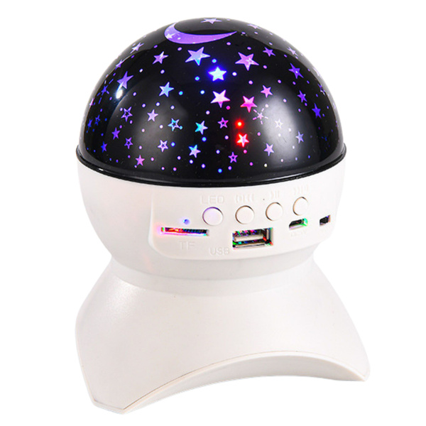 Nachtlicht-Sternenprojektor 3-in-1 Bluetooth-LED-Lautsprecher Weiß
