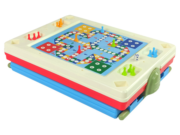 3-in-1-Magnet-Kreidetafel, blauer Spieltisch