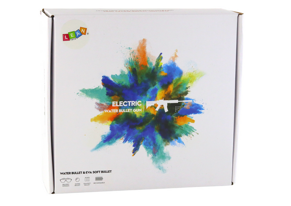 Electric Water Bullet Rifle with Red Grafiti Glasses