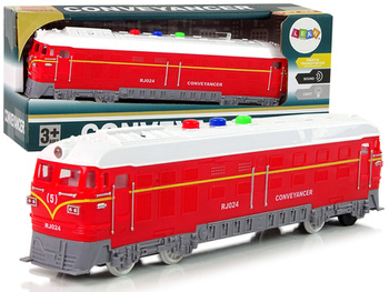 Train 1:32 Drive Red Sound Lights