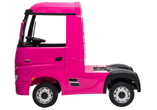 Battery-powered car Mercedes Actros Pink 4x4