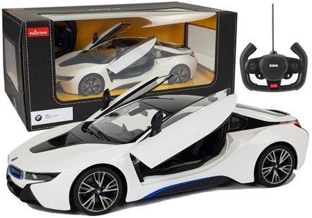 Car R/C BMW i8 Rastar 1:14 White Automatic Doors