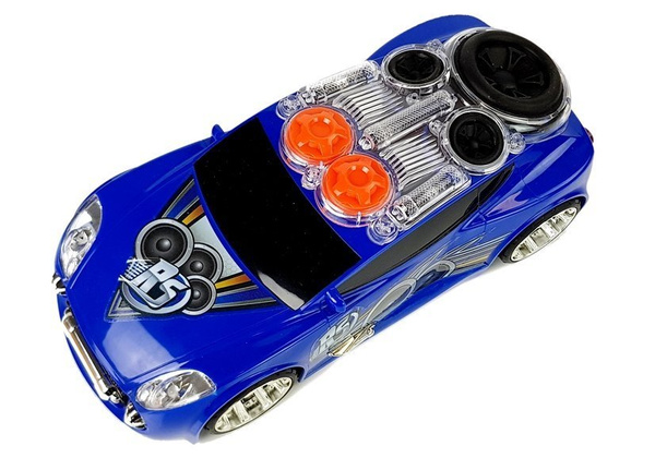 Sports Auto DJ mit Dachlautsprechern, Musik, Licht