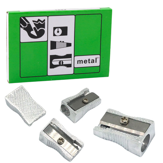 Einzelner Metallspitzer für dünne Bleistifte und Buntstifte