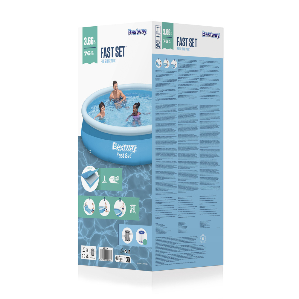 ND24_21171 Dmuchany Basen Rozporowy 366 x 76 cm B