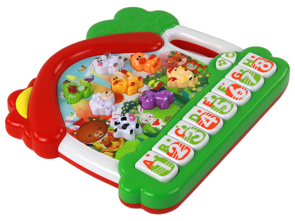 Organ Piano Animals for Learning English Educational Panel