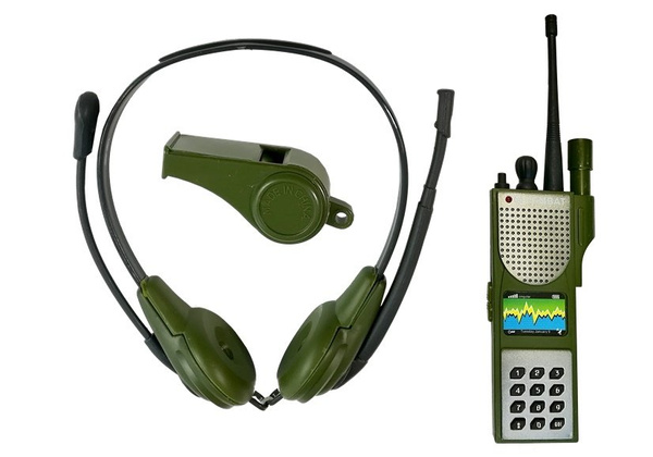 Military Play Set Rasselmaschine Pistole