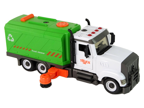 Kehrmaschine zum Abschrauben und Drehen von Zubehör grün