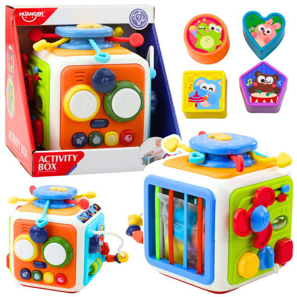 Interactive Cube Sorter Educational Sensory Sounds Colorful