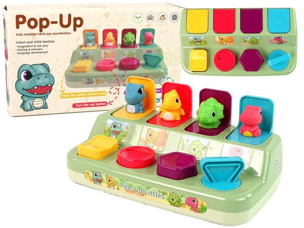Animal Dinosaurs Toddler Pop-up Dexterity Toy.