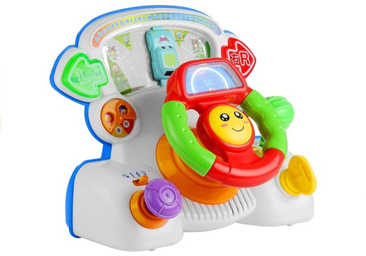 Interactive Steering Wheel Educational Sounds Lights