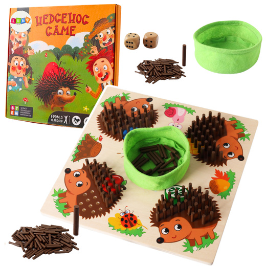 Hedgehog Board Game Logical Learning to Count Wooden