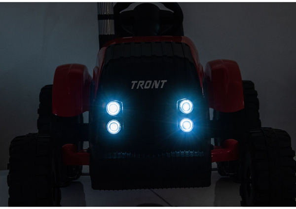 CH9959B Akku-Traktor mit Anhänger, rot, 24 V