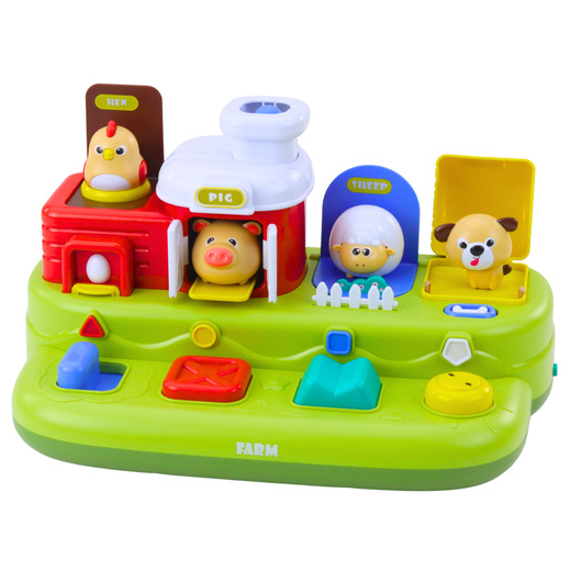 Interaktives Lernspielzeug für Kleinkinder – Pop-Up-Tierbauernhof