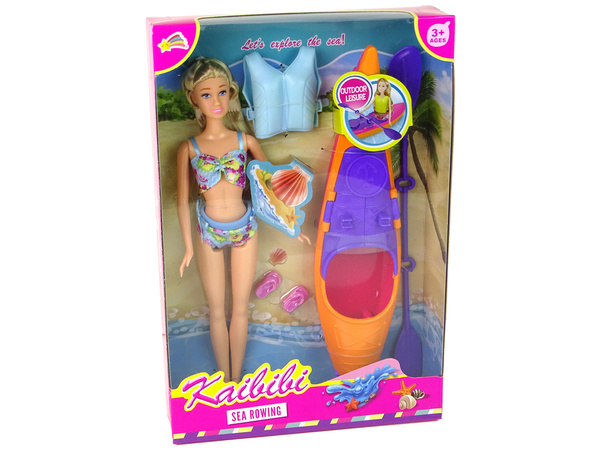 Set Doll Accessories Kayak Orange