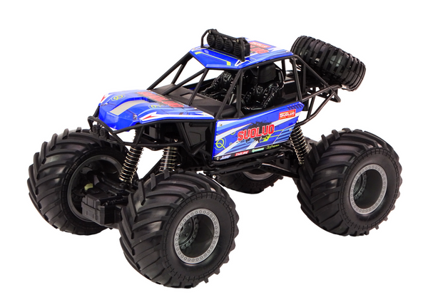 Off-road Remote Controlled RC Car 1:8 Blue Shock Absorbers