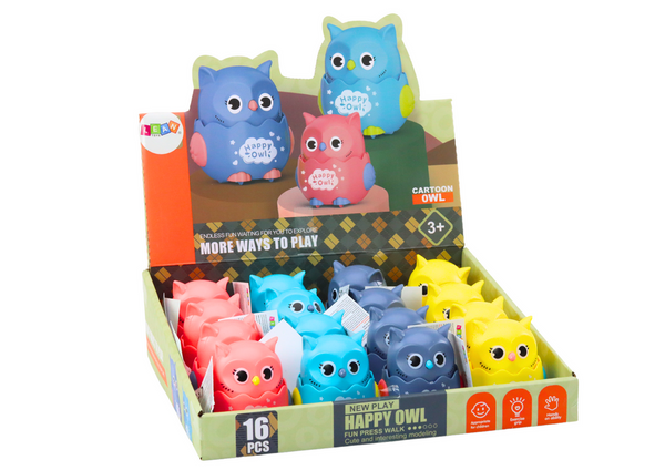 Little Cheerful Owl Friction Drive 4 Colors