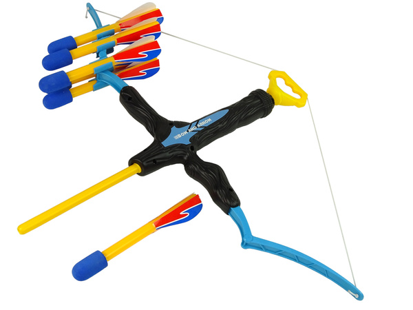 Longbow 6-Schuss Sportbogen für Kinder Blau und Schwarz
