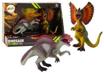 Dinosaurierfiguren Spinosaurus Dilophosaurus Set 2 Stück