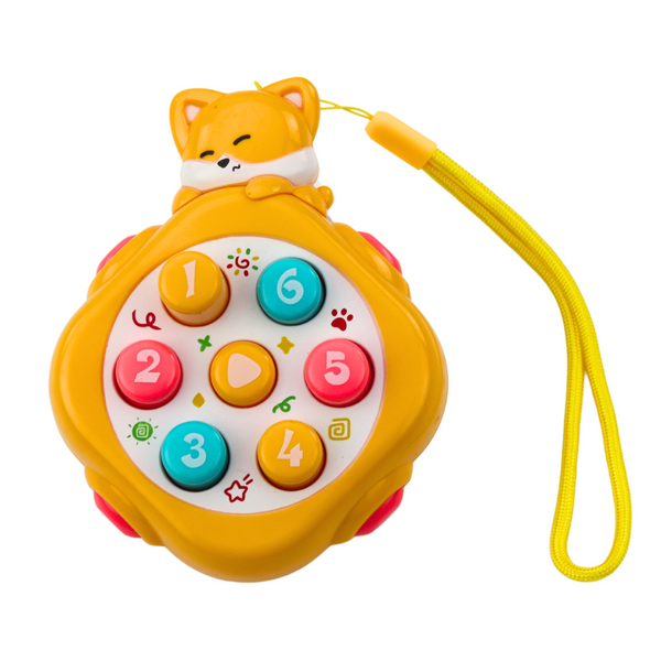 Mini Whack-A-Mole Geschicklichkeitsspiel Tiere Zahlen Bunt Mix