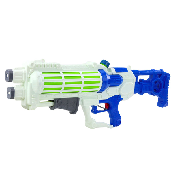 Großes Wassergewehr mit Doppelstrahl, 1250 ml, 74 cm