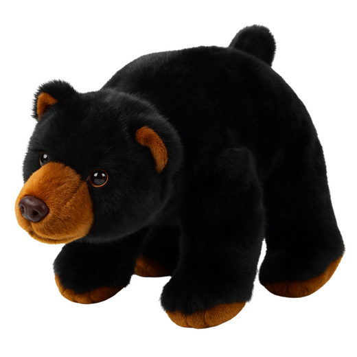 Plush Mascot Cuddly Toy Black Bear 28cm