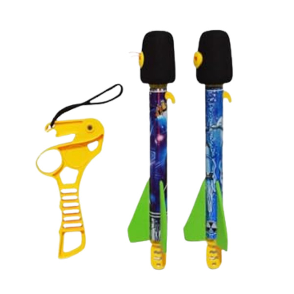 Schleuder-Set mit Raketen EVA-Schaum Sportspiel Arcade Space