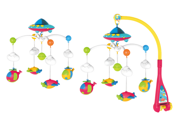 Crib Carousel for Baby Ufo Planes Projector 108 Melodies