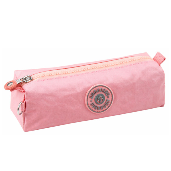 School Pencil Case Organizer Single Compartment Pink 21.5cm