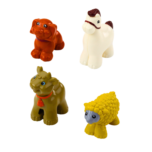 Motorisierter Traktor, interaktive Tiere, Anhänger, Geräusche, Lichter