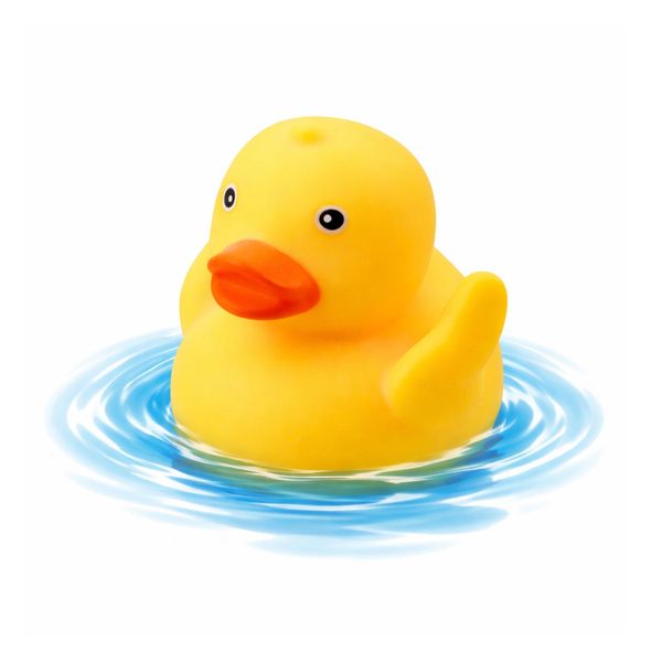 Badespielzeug-Set Ente Seifenspenderbecher Blau