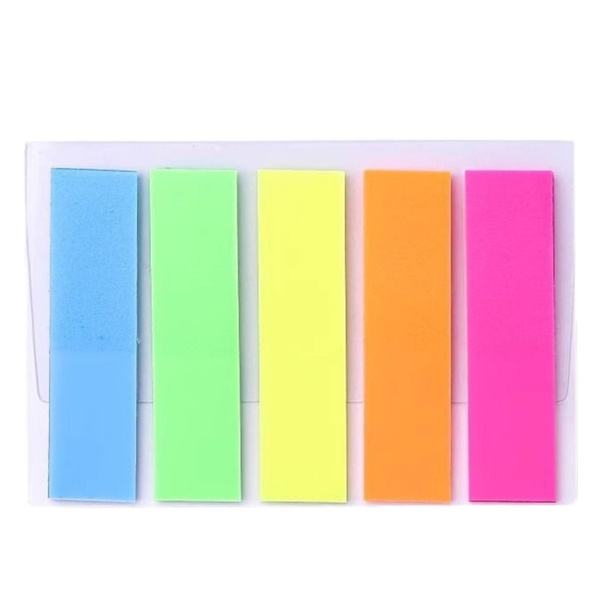 Rechteckige selbstklebende Karteikarten, bunt, 45 x 12 mm