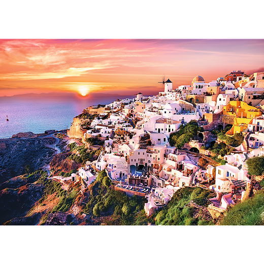 Puzzle - 1000 - Sunset over Santorini - 500 px - Trefl 10435