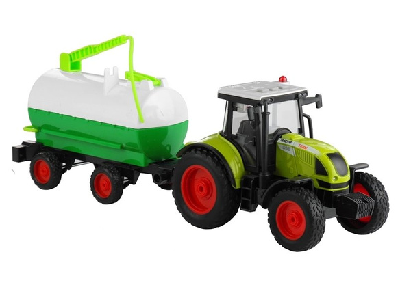 Tractor with a Trailer Tanker Sound Friction Motor 37,5 cm