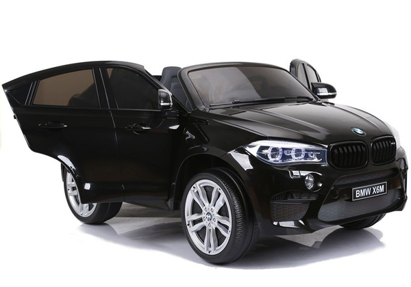Elektroauto BMW X6 Schwarz Kinderfahrzeug Ledersitz weiche EVA-Reifen 2x45W Auto
