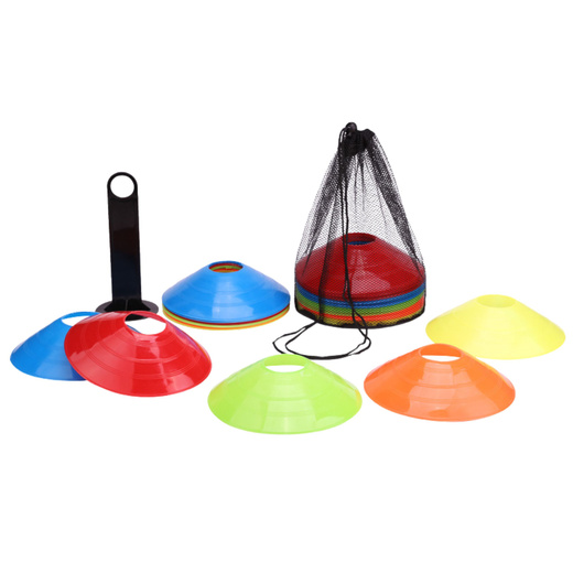 Training Cones Stand Transport Net Colorful Set of 50 pcs.