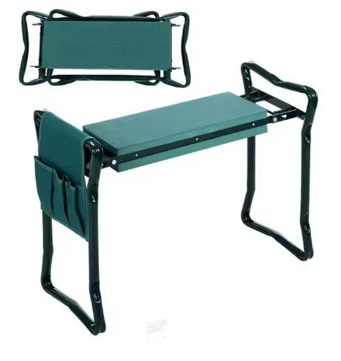 Garden Kneeler Stool Folding Chair With Toolbox 3in1