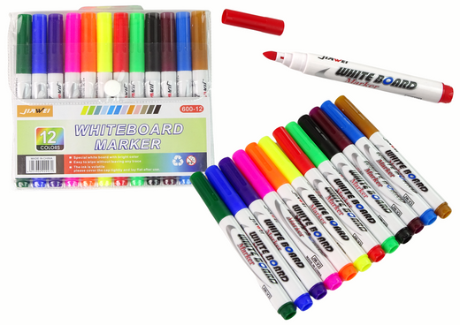 Magic Watercolour Markers 12 colours For painting on water, for dry erase boards