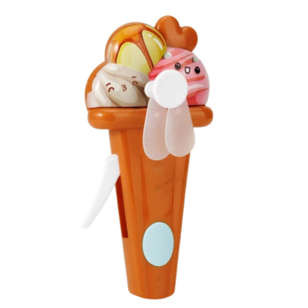 Windradventilator für Kinder, mechanischer Antrieb, Eiscrememischung, Farbe