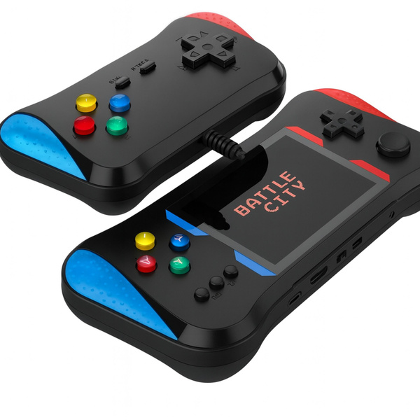 X7M Tragbare elektronische Konsole, 500 Spiele, Zwei-Spieler-Modus, 3,5 Zoll