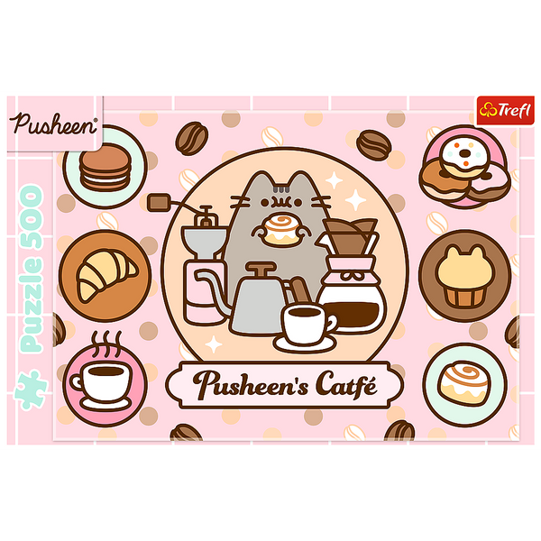 Puzzle - 500 - Pusheen in the cafe Trefl 37528