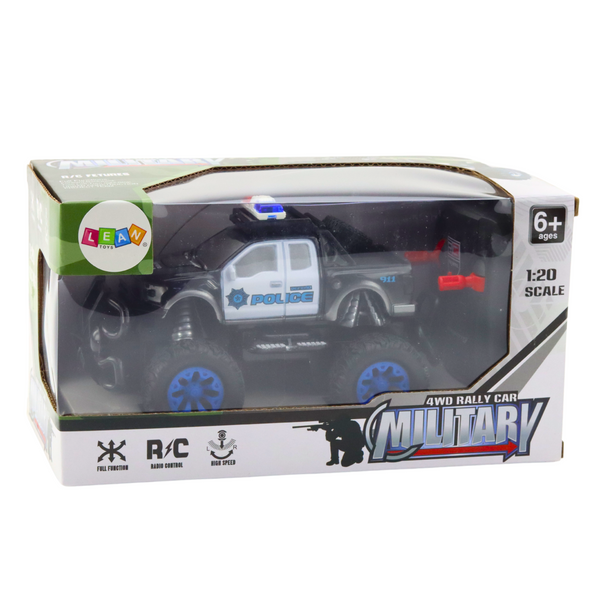 Ferngesteuertes Gelände-Polizeiauto RC 1:20