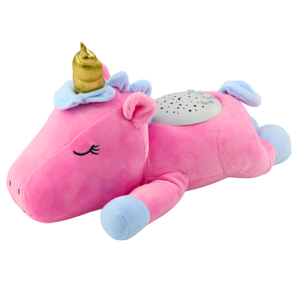 Plüsch Einhorn Schlafendes Kuscheltier Projektor Sound Geräusch Rosa